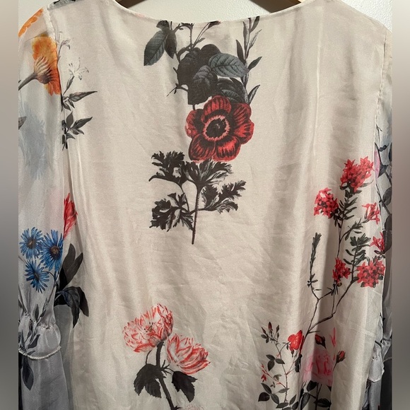 Lola Women's Long Sleeve Floral Blouse Made in Italy - Picture 12 of 12
